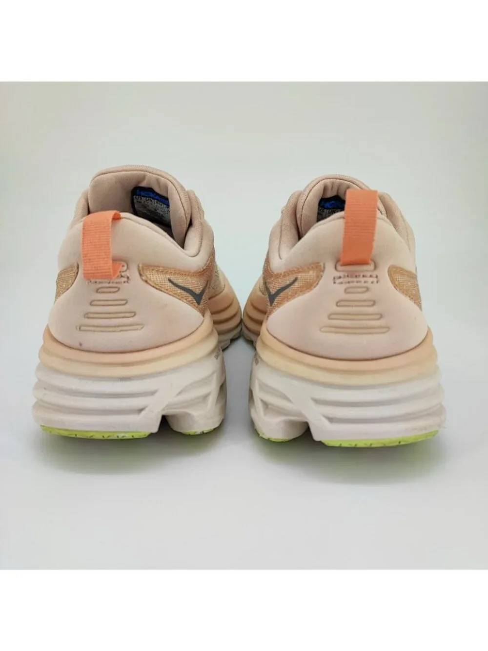HOKA Bondi 8 Women's Size 9 US Running Shoes Mesh Cream Vanilla 1127952 CMV